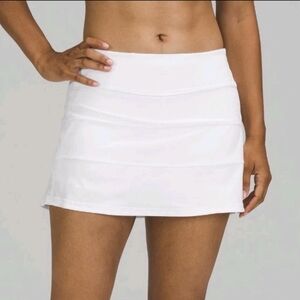 Lululemon Pace Rival Mid-Rise Skirt White Size 6